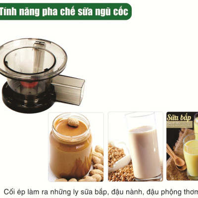 Máy Ép Trái Cây Tốc Độ Chậm Nguyên Trái Iruka I-52 (150W) - Hàng chính hãng