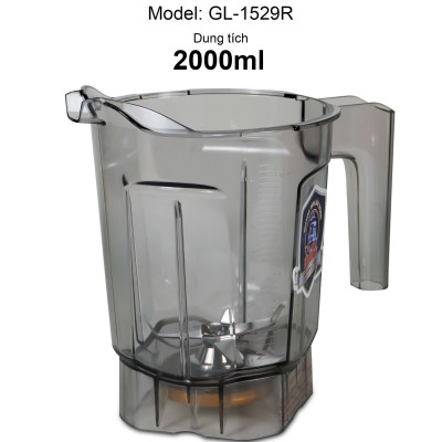 Sinh Tố Công Nghiệp Gali GL-1529R Dung tích 2 Lít, Motor 100% dây đồng đảm bảo độ bền bỉ, bảng điều khiển dạng cảm ứng, lưỡi dao bằng thép không gỉ. Hàng chính hãng bảo hành 24 tháng