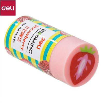 Tẩy 2B Deli, 40×22×12mm, Kiwi, Dâu, Chanh - 3 chiếc - EH01400-3C 
