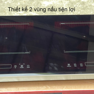 Bếp đôi điện từ Sunhouse SHB9101S - Hàng chính hãng