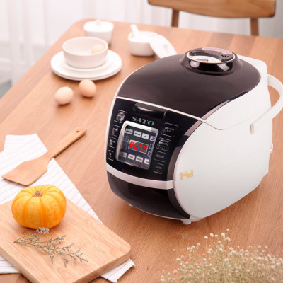 Nồi cơm điện tử SATO ST-18DT027 (T) 1.8L dùng cho 4 đến 6 người lớn, nồi cơm thông minh đa chức năng, nấu cơm, nấu cháo, hầm, làm bánh, nấu cơm khi điện yếu - Miễn phí vận chuyển toàn quốc - Hàng chính hãng