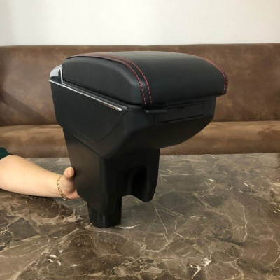 Hộp tỳ tay ô tô, xe hơi dùng cho xe Chevrolet Spark cao cấp tích hợp 7 cổng USB DUSB-SPNK , Kích thước đường kính đế ốp vào: 6.6cm, sản phẩm được làm từ Chất liệu: Nhựa ABS và da PU cao cấp