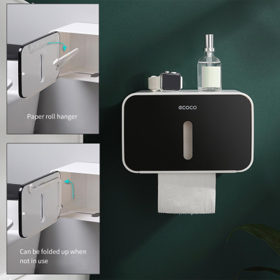 Hộp giấy cuộn treo tường Không thấm nước, không cần khoan