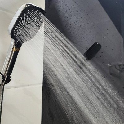 Bộ tay dây sen 3 chức năng chảy, nhựa ABS mạ Chrome Eurolife EL-127SH-T