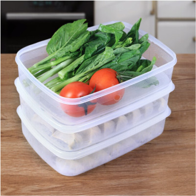 Hộp bảo quản thực phẩm hình chữ nhật dung tích 2.6 L Nakaya - Hàng nội địa Nhật Bản.