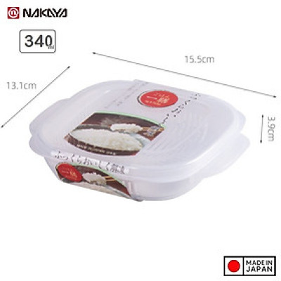 Hộp hấp thực phẩm dùng trong lò vi sóng Plump Pack A 340ml - Hàng nội địa Nhật Bản nhập khẩu chính hãng