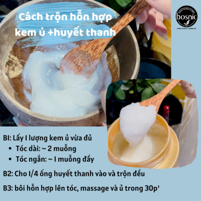 [Combo 10 ống] Huyết Thanh Phục Hồi Tóc Hư Tổn Shining Plus BOSNIC 13ML