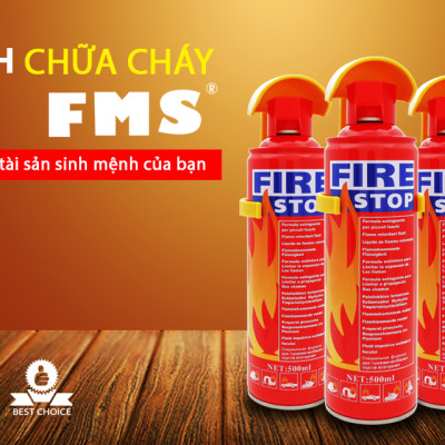Bình chữa cháy Mini cho ô tô FMS-25 1000ml
