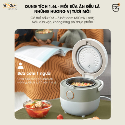 Nồi cơm điện tử Bear SB-NC16L - Hàng Chính Hãng