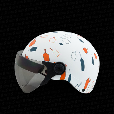 Mũ bảo hiểm có kính hoa văn NÓN SƠN chính hãng BKP-TR119