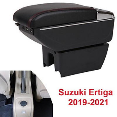 Hộp tỳ tay ô tô dành cho xe Suzuki Ertiga tích hợp 7 cổng USB - Mã: DUSB-ETG2019