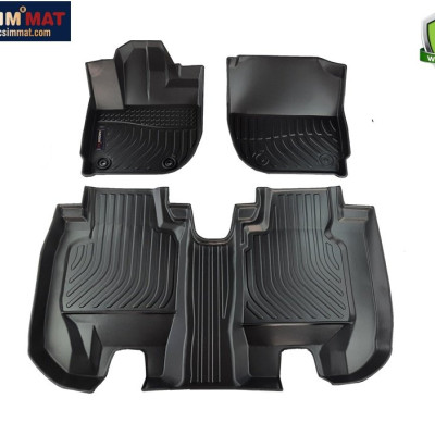Thảm lót sàn xe ô tô Honda HRV (sd) 2016-nay Nhãn hiệu Macsim chất liệu nhựa TPE cao cấp màu đen