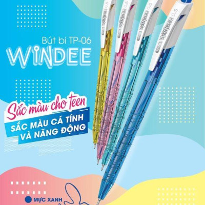 Bút Bi 0.5 mm Điểm 10 Thiên Long TP-06 - Mực Đen