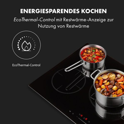 Bếp từ gốm thủy tinh Klarstein Delicatessa 3 vùng nấu - hàng chính hãng 