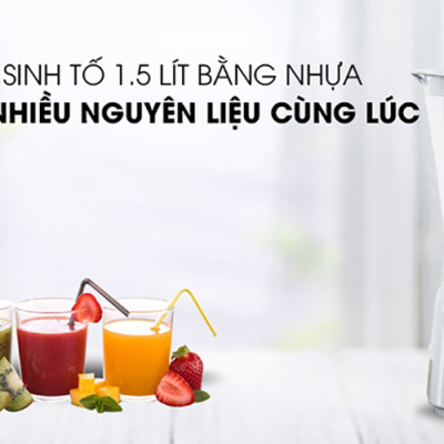 Máy Xay Sinh Tố Toshiba MX-60T(H) (600W - 1.5 Lít) - Hàng Chính Hãng