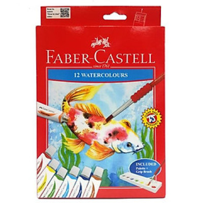 Màu Vẽ Nước 12 Tuýp Màu 121004N Faber Castell