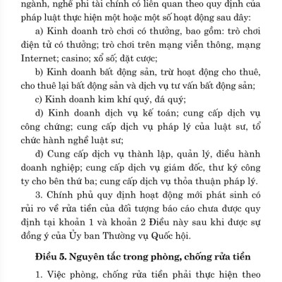 Luật Phòng, chống rửa tiền (bản in 2023)
