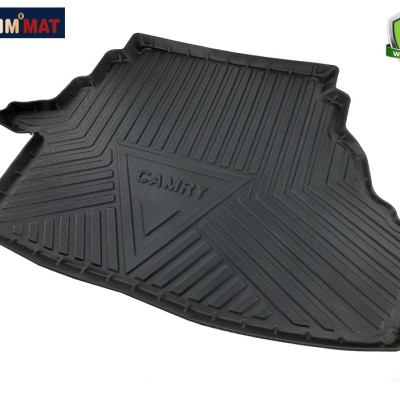 Thảm lót cốp xe ô tô Toyota Camry 2006 - 2011 nhãn hiệu Macsim chất liệu TPV cao cấp màu đen (611)