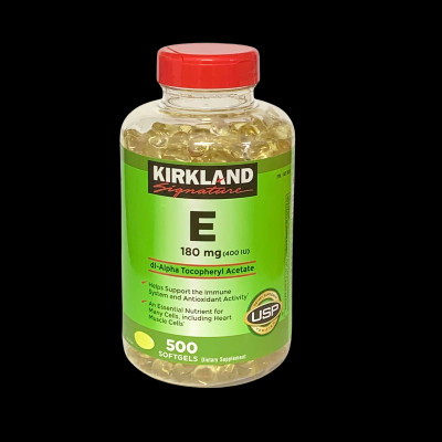 Viên uống bổ sung Vitamin E  400 IU -  chai 500 viên, của Mỹ, làm đẹp da, chống lão hóa