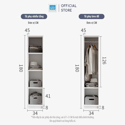 Tủ Quần Áo Dạng Module Dễ Dàng Sắp Xếp Và Lưu Trữ Vật Dụng Thương Hiệu SIB Decor TA13