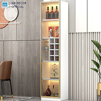 Tủ Vang Trưng Bày Cánh Kính Hiện Đại Cho Phòng Khách, Phòng Ăn Thương Hiệu SIB Decor TR04