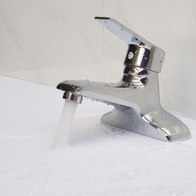 Vòi Lavabo nóng lạnh 2 chân Đồng mạ Chrome Eurolife EL-AZA03-1 (Trắng bạc)