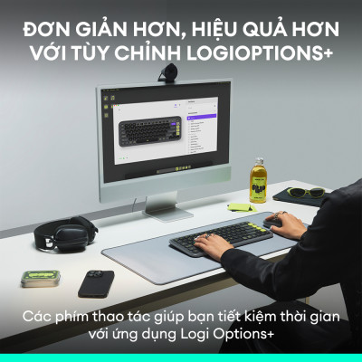 Bàn phím Bluetooth không dây Logitech POP ICON KEYS - Hàng Chính Hãng