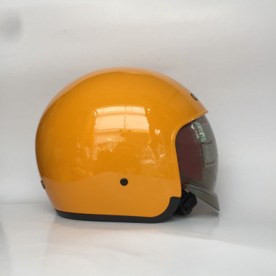 Nón bảo hiểm 3/4 kính âm Royal M139 Vàng Cam cao cấp Lót tháo rời, che hết mặt