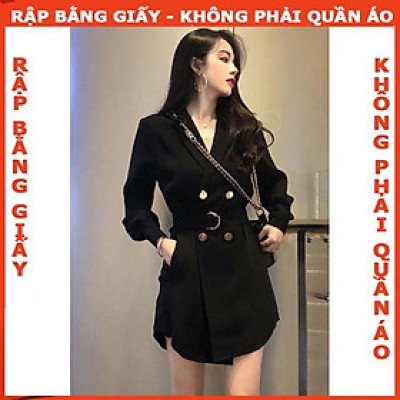 Rập giấy đầm suông giả vest mã 1220 (BẢN VẼ)