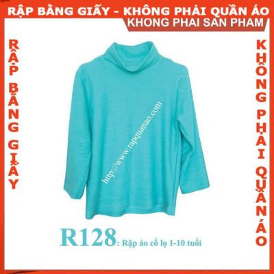 Rập giấy A0 áo bé gái mã R128 (BẢN VẼ)