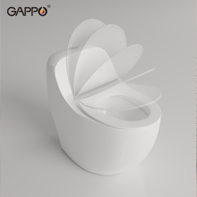 BỒN CẦU ĐẶT SÀN 1 KHỐI KÉT LIỀN NHẬP KHẨU NGA GAPPO GM501 MEN TUYẾT - HÀNG CHÍNH HÃNG