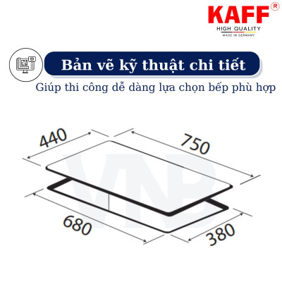 Bếp ga KAFF KF- 228 - Hàng chính hãng