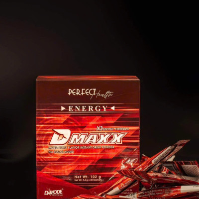 DMAXX thức uống bổ sung vitamin năng lượng không đường DAMODE 26 gói dùng thử màu đỏ