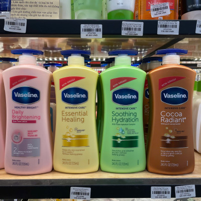 Sữa dưỡng thể Vaseline Healthy White UV Lightening Body Lotion 725ml