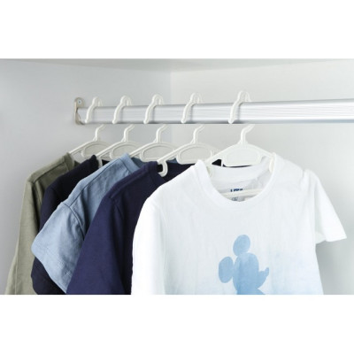 Set 10 cái Móc áo đầm vuông Hara 180 Bằng Nhựa Cao Cấp Inochi Nhật Bản (407 x 80 x 220 mm) - Giao Màu Ngẫu Nhiên