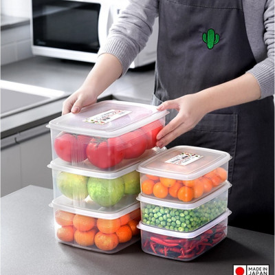 Bộ 03 hộp thực phẩm chữ nhật Nakaya 2000ml hàng nội địa Nhật Bản K.151#