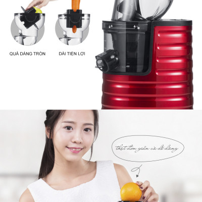 Máy ép chậm SAVTM JE31 250W (Đỏ) - Hàng nhập khẩu