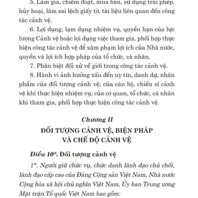 Luật cảnh vệ năm 2017 (sửa đổi,bổ sung năm 2024) - bản in 2024