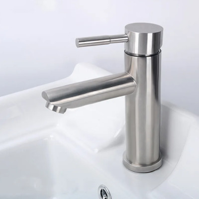 Vòi lavabo inox 304 nóng lạnh HANBACHLVB3