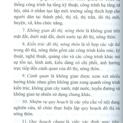 Luật Quy Hoạch Đô Thị Và Nông Thôn Năm 2024