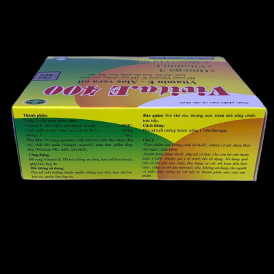 Vitamin E 400iu  vivita.E 400 - Hộp 30 viên nang - đẹp da, chống lão hóa