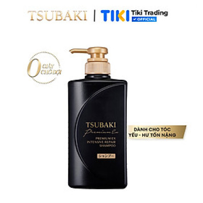Dầu gội cao cấp Tsubaki phục hồi chuyên sâu, tái tạo tóc hư tổn 490ml