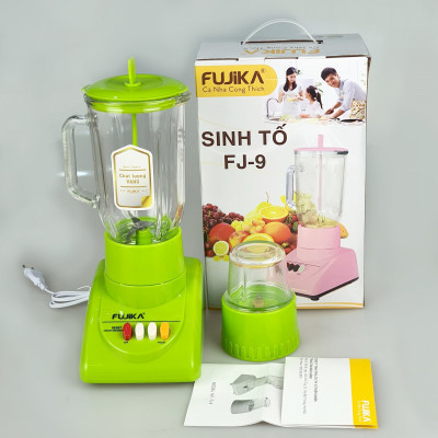 [HÀNG CHÍNH HÃNG] Máy xay sinh tố gia đình 2 cối thủy tinh FUJIKA với công suất 350W, màu ngẫu nhiên