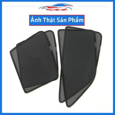 Bộ 4 rèm chắn nắng nam châm Morning 2012-2013-2014-2015-2016-2017-2018-2019 khung cố định chống tia UV