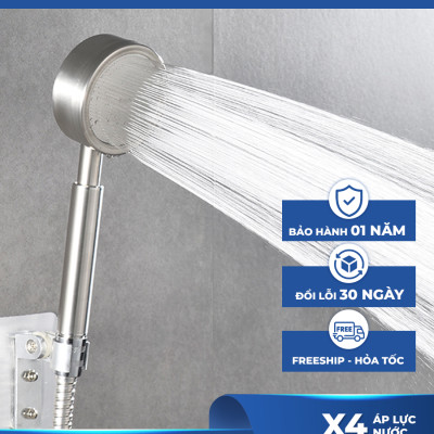 Combo vòi sen LUVA kèm dây sen LUVA GK02 và lọc nước đa năng LUVA GK1 - Hàng chính hãng