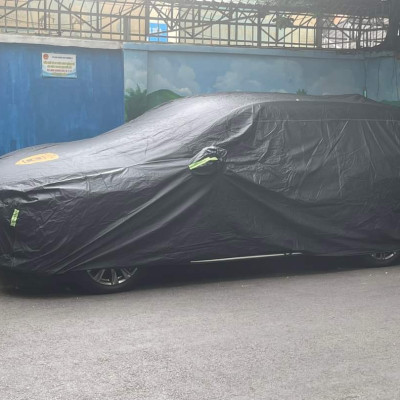 Bạt phủ ô tô Lexus ES chất liệu Polyester - màu đen cao cấp MACSIM màu đen - sử dụng trong nhà và ngoài trời