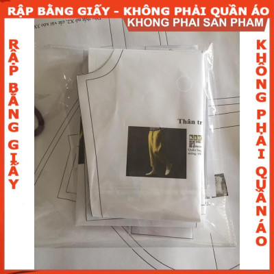 Rập giấy A0 quần bagy lưng thun mã 781 (BẢN VẼ)