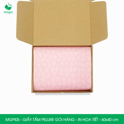 MGPI05 - Combo 50 tấm giấy Pelure gói hàng in họa tiết - 60x40 cm