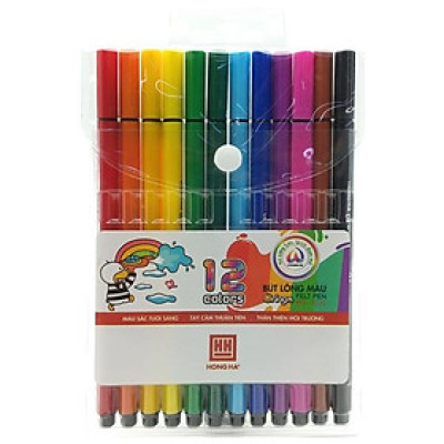 Vỉ 12 Bút Lông Màu Oringa - Hồng Hà 8110
