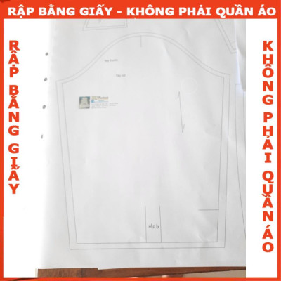 Rập giấy A0 mã 206 (BẢN VẼ) - rập đầm